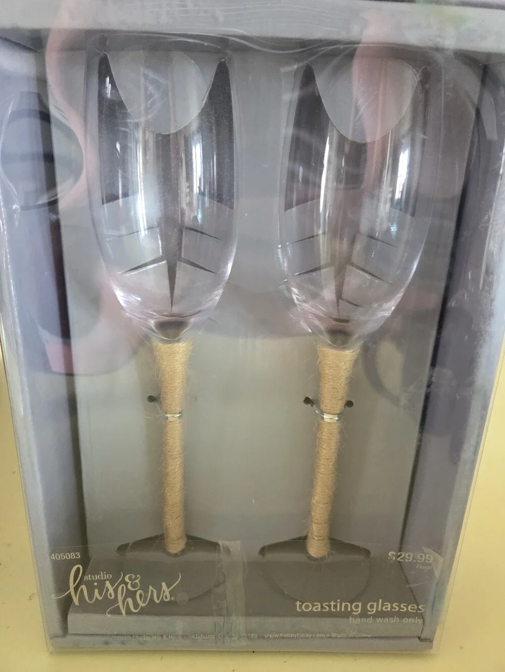 His and Hers Toasting Glasses New